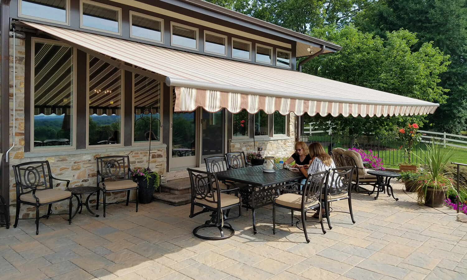 Picture of awning over patio area