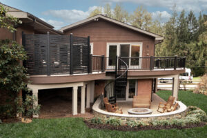 Picture of home with curved decks